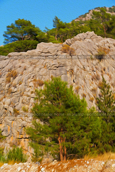  anatolia    from     the hill in asia turkey termessos old architecture and nature . Стоковое фото, агентство Ingram Publishing / Фотобанк Лори