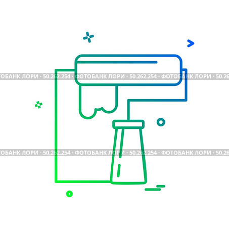  paint  roller icon vector design. Стоковая иллюстрация, агентство Ingram Publishing / Фотобанк Лори