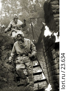 Военные тренировки. Стоковое фото, фотограф Илья Малов / Фотобанк Лори