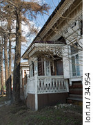 Деревянное крыльцо (2007 год). Стоковое фото, фотограф Саломатов Александр Николаевич / Фотобанк Лори