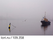 Туман на Неве (2007 год). Стоковое фото, фотограф Александр Алексеев / Фотобанк Лори