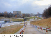 Могилев, речка Дубровенка. Лестница в дальние дали. Стоковое фото, фотограф Виктор Пелих / Фотобанк Лори