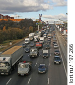 Пробка на МКАД (2005 год). Редакционное фото, фотограф Андрей Ерофеев / Фотобанк Лори