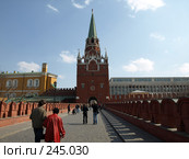 Троицкая башня Московского Кремля. Стоковое фото, фотограф Михаил Феоктистов / Фотобанк Лори