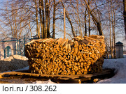 Русская круглая поленница. Стоковое фото, фотограф Harry / Фотобанк Лори