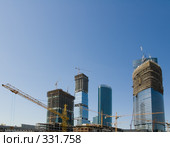 Строительство высотного комплекса. Москва (2008 год). Редакционное фото, фотограф Катыкин Сергей / Фотобанк Лори