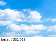 Синее небо с облаками. Стоковое фото, фотограф Валерия Лузина / Фотобанк Лори
