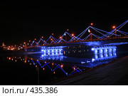 Ночной мост (город Астана, Казахстан) (2008 год). Стоковое фото, фотограф Никончук Алексей / Фотобанк Лори