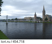 Мост через реку Несс. Инвернесс, Шотландия (2008 год). Стоковое фото, фотограф Юлия Бобровских / Фотобанк Лори