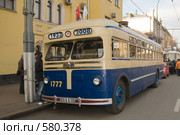 Московский троллейбус МТБ-82Д на улице Москвы (2008 год). Редакционное фото, фотограф Владимир Воякин / Фотобанк Лори