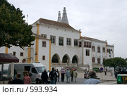 Лиссабон. Королевский дворец Palacio Nacional da Vila в Синтре. (2007 год). Стоковое фото, фотограф Сергеев Игорь / Фотобанк Лори