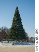 Город Вязники. Ёлка на Соборной площади (2008 год). Редакционное фото, фотограф Денис Шароватов / Фотобанк Лори