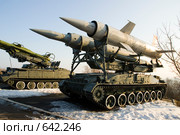 Экспонаты военной техники музея на Соколовой горе города Саратова. Мобильная пусковая установка комплекса ПВО (2007 год). Редакционное фото, фотограф Алексей Бок / Фотобанк Лори