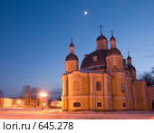 Вологда. Воскресенский собор в лунную ночь (2009 год). Редакционное фото, фотограф Румянцева Наталия / Фотобанк Лори