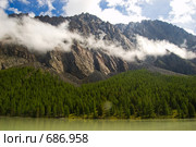 Озеро Маашей. Горный Алтай. Стоковое фото, фотограф Селигеев Андрей Иванович / Фотобанк Лори