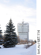Ульяновск. Завод "Авиастар". Административное здание (2009 год). Редакционное фото, фотограф Анна Игонина / Фотобанк Лори