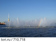 Общий вид фонтана на р. Неве (г. Санкт-Петербург) Редакционное фото, фотограф Самохвалов Артем / Фотобанк Лори