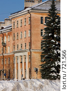 Город Северодвинск, постройки Сталинской эпохи (2009 год). Стоковое фото, фотограф Михаил Митин / Фотобанк Лори