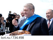 Заместитель Председателя Правления ОАО «Газпром» Александр Ананенков в Улан-Удэ, Бурятия (2008 год). Редакционное фото, фотограф Александр Подшивалов / Фотобанк Лори