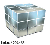Куб в каплях воды. Стоковая иллюстрация, иллюстратор Alperium / Фотобанк Лори