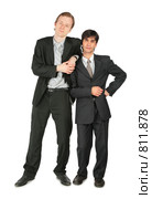 Two businessmen stands. Стоковое фото, фотограф Losevsky Pavel / Фотобанк Лори