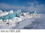 Байкал, торосы. Стоковое фото, фотограф Виктор Русецкий / Фотобанк Лори