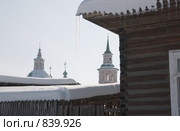 Великий Устюг. Главки и колокольня церкви Симеона Столпника (2009 год). Стоковое фото, фотограф Румянцева Наталия / Фотобанк Лори