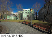 Старый московский сквер. Стоковое фото, фотограф Акимов Александр / Фотобанк Лори
