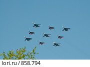 Воздушный парад (2009 год). Редакционное фото, фотограф Роман Мухин / Фотобанк Лори