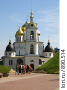 Дмитров. Экскурсанты в Дмитровском кремле (2008 год). Редакционное фото, фотограф Julia Nelson / Фотобанк Лори
