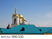 Дмитров. Купола Успенского собора Дмитровского кремля (2008 год). Редакционное фото, фотограф Julia Nelson / Фотобанк Лори