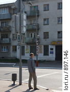 Город Муром. Плоский светофор (2009 год). Редакционное фото, фотограф Юрий Синицын / Фотобанк Лори