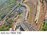 Московские пробки с высоты птичьего полёта (2009 год). Стоковое фото, фотограф Андрей Лавренов / Фотобанк Лори