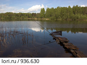 Старый пирс для рыбалки. Стоковое фото, фотограф Акимов Александр / Фотобанк Лори