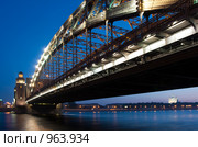 Большеохтинский мост. Санкт-Петербург. Россия. Редакционное фото, фотограф Руслан Керимов / Фотобанк Лори