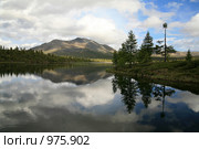 Пейзаж с отражением. Стоковое фото, фотограф Виктор Русецкий / Фотобанк Лори