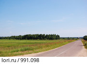 Дорога вдоль поля. Стоковое фото, фотограф Никонор Дифотин / Фотобанк Лори