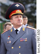 Глава МВД Бурятии генерал-майор милиции министр МВД Виктор Сюсюра (2009 год). Редакционное фото, фотограф Александр Подшивалов / Фотобанк Лори