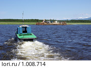 Усть-Баргузин, паромная переправа (2009 год). Стоковое фото, фотограф Валерий Митяшов / Фотобанк Лори