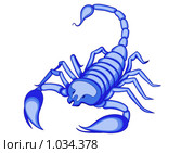 Знак зодиака Скорпион. Стоковая иллюстрация, иллюстратор Татьяна Мельникова / Фотобанк Лори