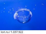 Поверхность воды после падения капли. Стоковое фото, фотограф Минаев С.Г. / Фотобанк Лори