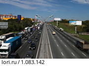 Пробка на внешней стороне МКАД (2009 год). Редакционное фото, фотограф Андрей Ерофеев / Фотобанк Лори