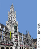 Новая Ратуша на площади Мариенплатц (Marienplatz). Мюнхен, Германия (2008 год). Стоковое фото, фотограф Светлана Кудрина / Фотобанк Лори