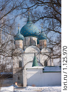 Рождественская церковь в Суздале  (1222-1225) (2009 год). Редакционное фото, фотограф Яков Филимонов / Фотобанк Лори