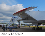 Пассажирский сверхзвуковой самолет Ту-144 на авиасалоне МАКС-2009. Редакционное фото, фотограф Алёшина Оксана / Фотобанк Лори
