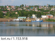 Бельское речное пароходство. Пристань на реке белой. Бирск, Башкирия. (2008 год). Стоковое фото, фотограф Анна Магид / Фотобанк Лори