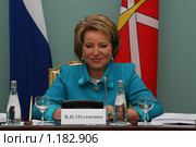 Губернатор Санкт-Петербурга Валентина Ивановна Матвиенко (2009 год). Редакционное фото, фотограф Александр Тарасенков / Фотобанк Лори