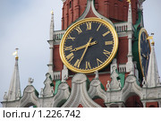 Куранты на Спасской башне (2009 год). Стоковое фото, фотограф Александр Легкий / Фотобанк Лори