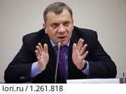 Борисов Юрий Иванович - заместитель министра промышленности и торговли (Минпромторг) (2009 год). Редакционное фото, фотограф Zelenograd.ru / Фотобанк Лори
