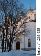 Софийский собор в Великом Новгороде (закат) (2009 год). Стоковое фото, фотограф Ярослава Синицына / Фотобанк Лори